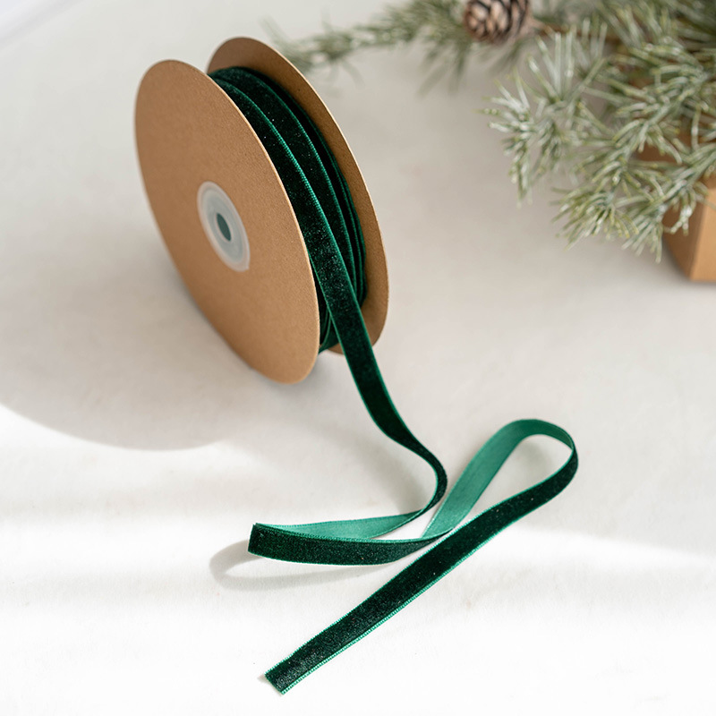 クリスマス装飾アマゾン1cm 2.5cmベルベット無弾片面植毛帯diy蝶ネクタイ部品包装袋|undefined