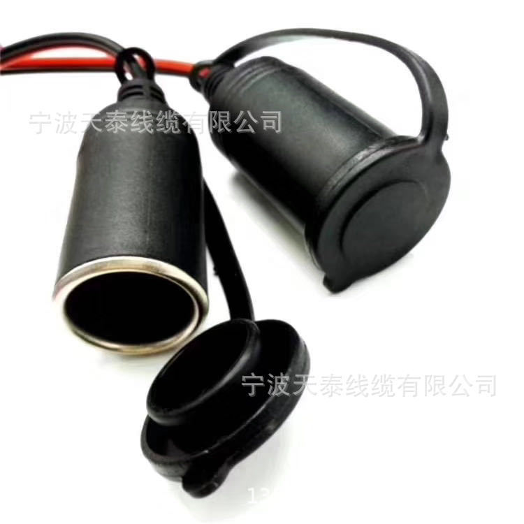 厂家提供红黑SAE电源线 车载电源线点烟器带点烟器尾插母座其他无