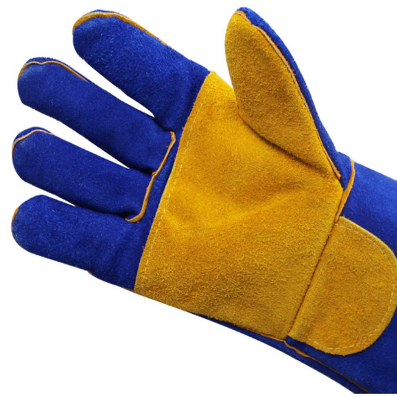 添盾 TD-GL5621  焊接手套（蓝色，黄色掌心）