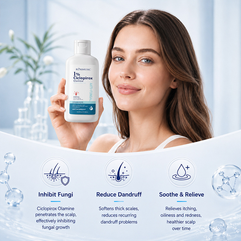 Comercio exterior transfronterizo KORMESIC control de aceite refrescante champú fluido humectante limpieza fábrica al por mayor