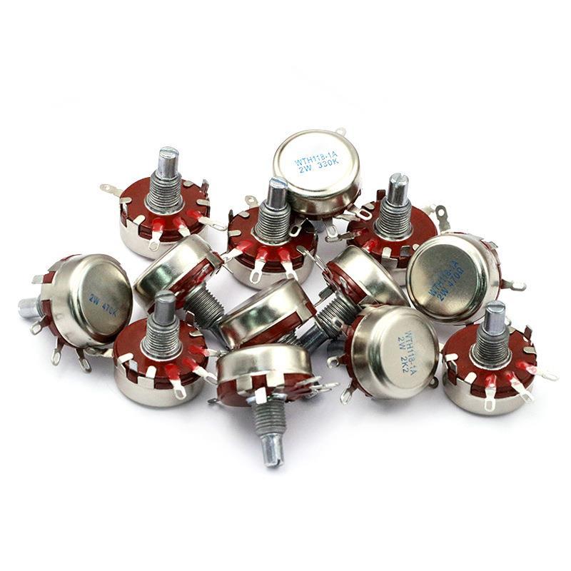 单圈碳膜电位器 WTH118-1A 2W 4K7功率可调电阻 配套螺丝垫片