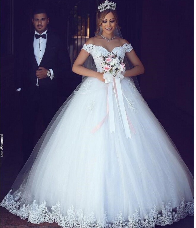 New 2022 Off-shoulder Lace High Waist Wedding Dress Mori Bridal Dress Elegant Tutu Dress White Wedding Dress