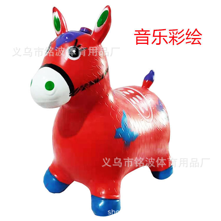 Big flashing music artificial painted inflatable toy for jumping