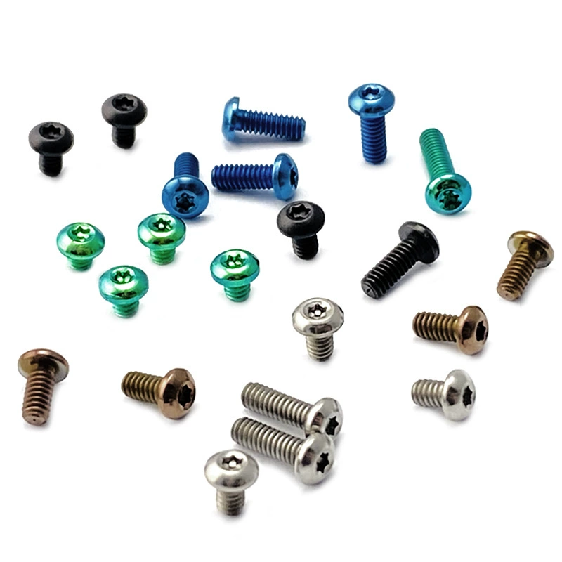 Американские зубы 2-56 Винты Torx из титанового сплава T6 Складные ножевые задние зажимные винты Паук задние зажимные винты