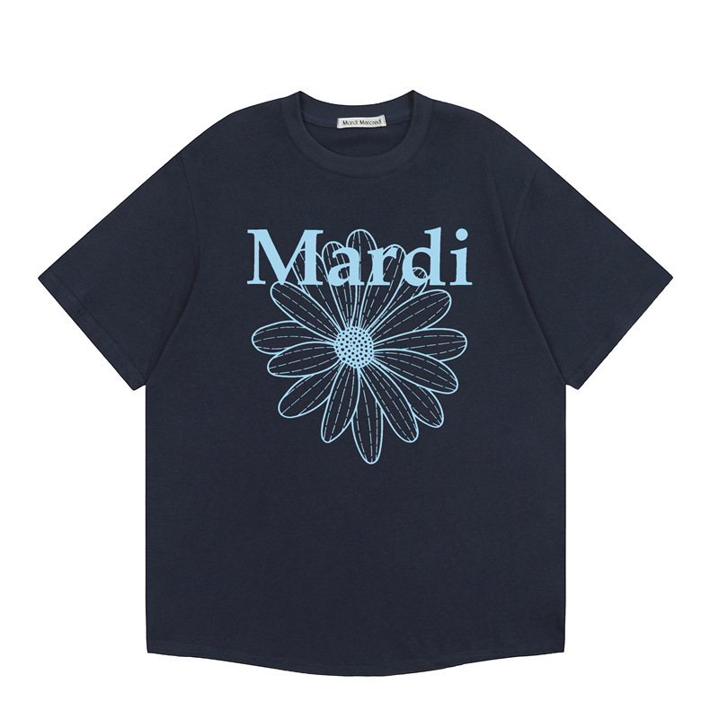 2025新款韩国Mardi短袖金高银同款小雏菊T恤百搭女上衣宽松高版本|undefined