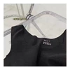 With a round collar, black