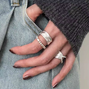 Серебряное кольцо 925 пробы регулируемое