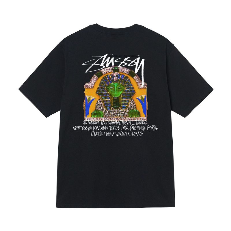 Stussyスチュアート2025新型男女半袖tシャツ夏男性ゆるい240g重ポンド高品質tシャツ|undefined