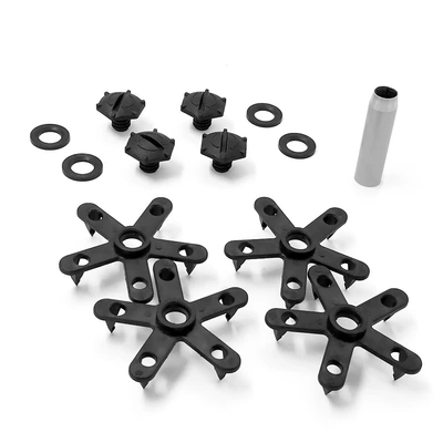 Cross-Border Products Exclusively for Cross-Border Sales: New Car Mat Fixing Stickers, Anti-Slip and Removable Car Mat Fasteners (Universal Foot Pad) - car-mat-holder-black