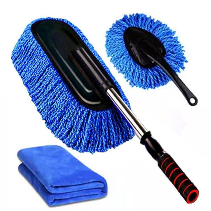 Retractable Car Duster for Cleaning, Soft Bristle Brush for Dusting, Snow Removal, Car Washing Mop, Wholesale for Export