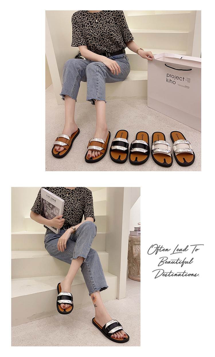 casual sequined flat sandals NSZSC58140