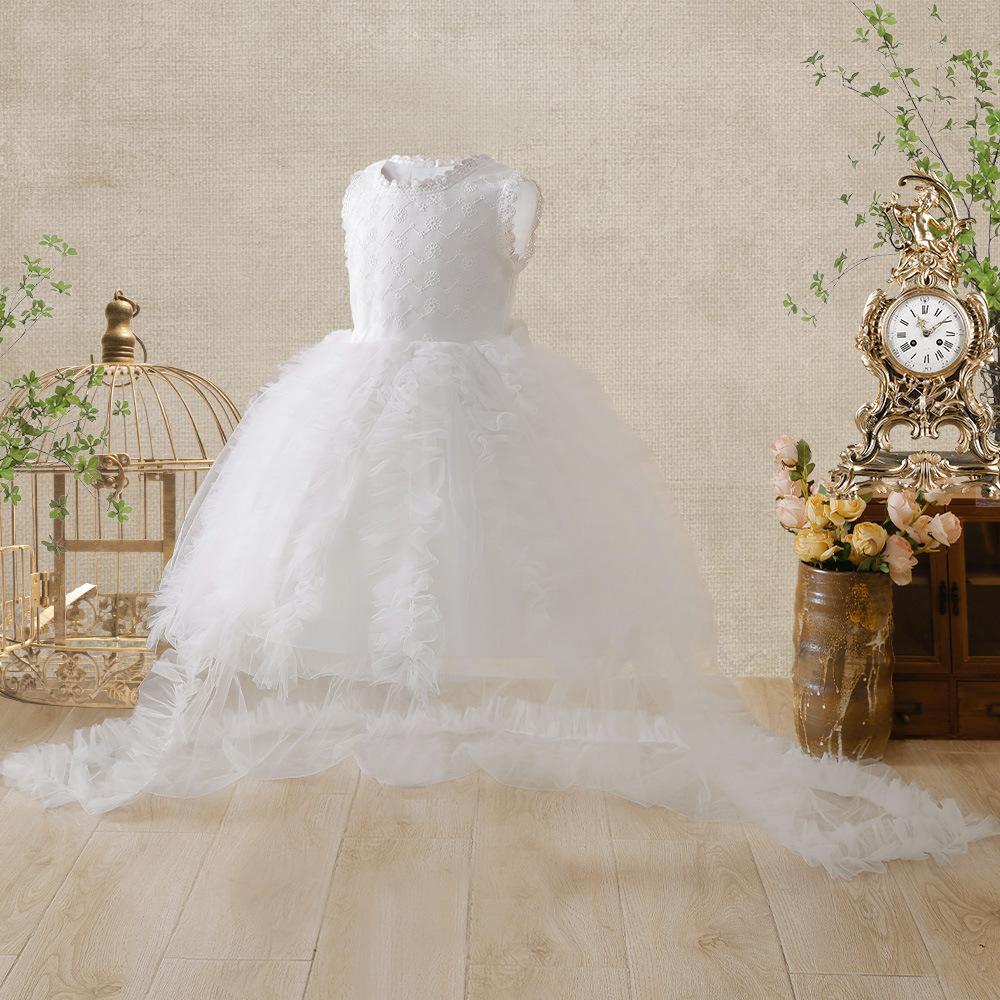 Nuevo vestido transfronterizo para niños princesa vestido floral vestido