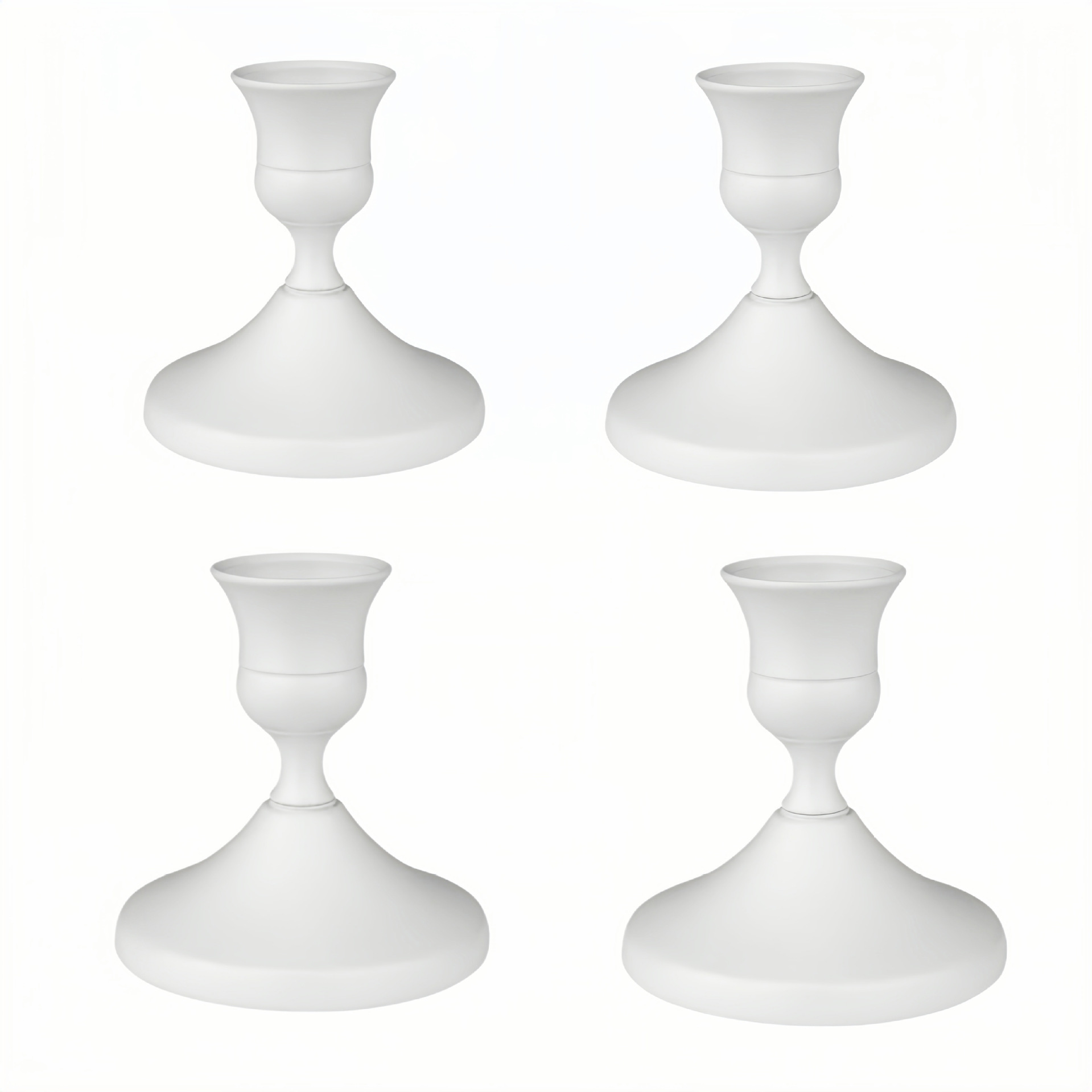 Adornos de candelabros pequeños simples de estilo europeo Navidad San Valentín luz de velas Cena Sentido de ambiente Candelabros Decoración de bodas