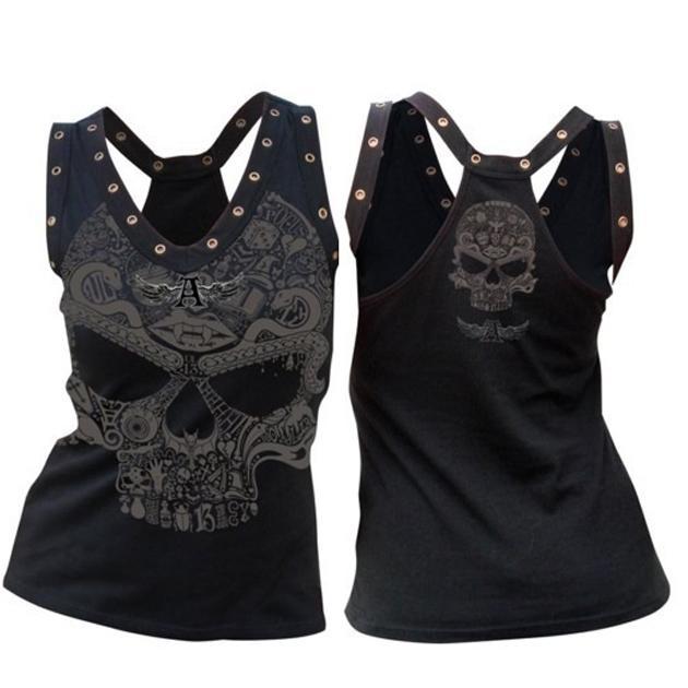 Skull Print Tank Top 2