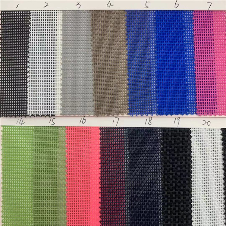 1x1PVC编织网 沙滩椅户外用品特斯林网布面料 沙滩网塑胶网料