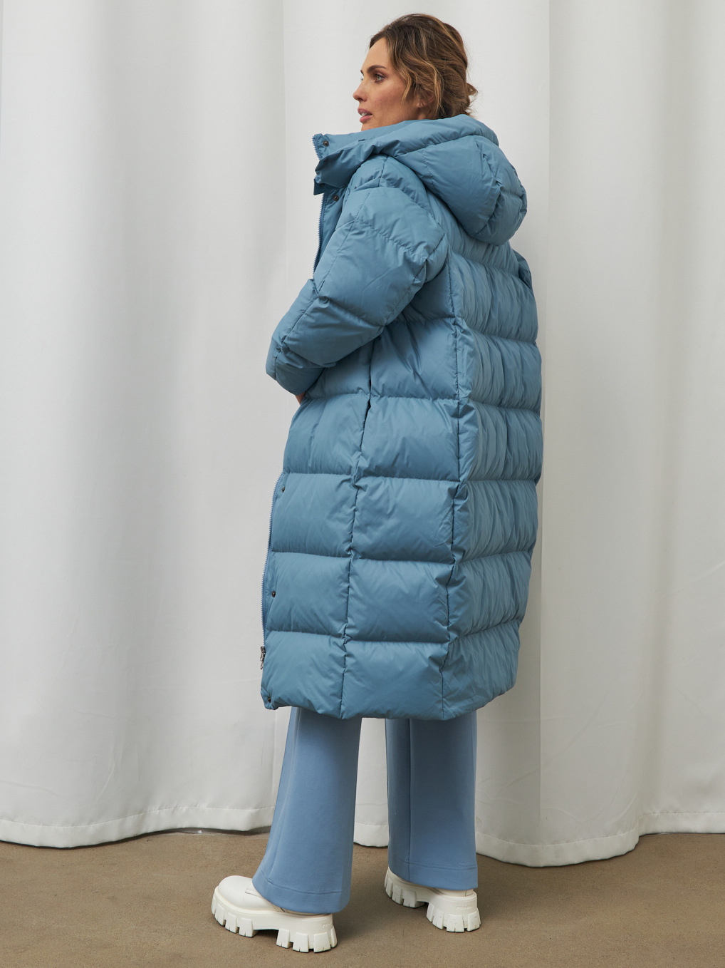 Chaqueta de Plumón Larga y Gruesa para Mujer, Invierno 2025, Plumón de Pato Blanco, Chaqueta de Plumón con Capucha de Alta Gama, Abrigo Extra Largo para Mujer image 3