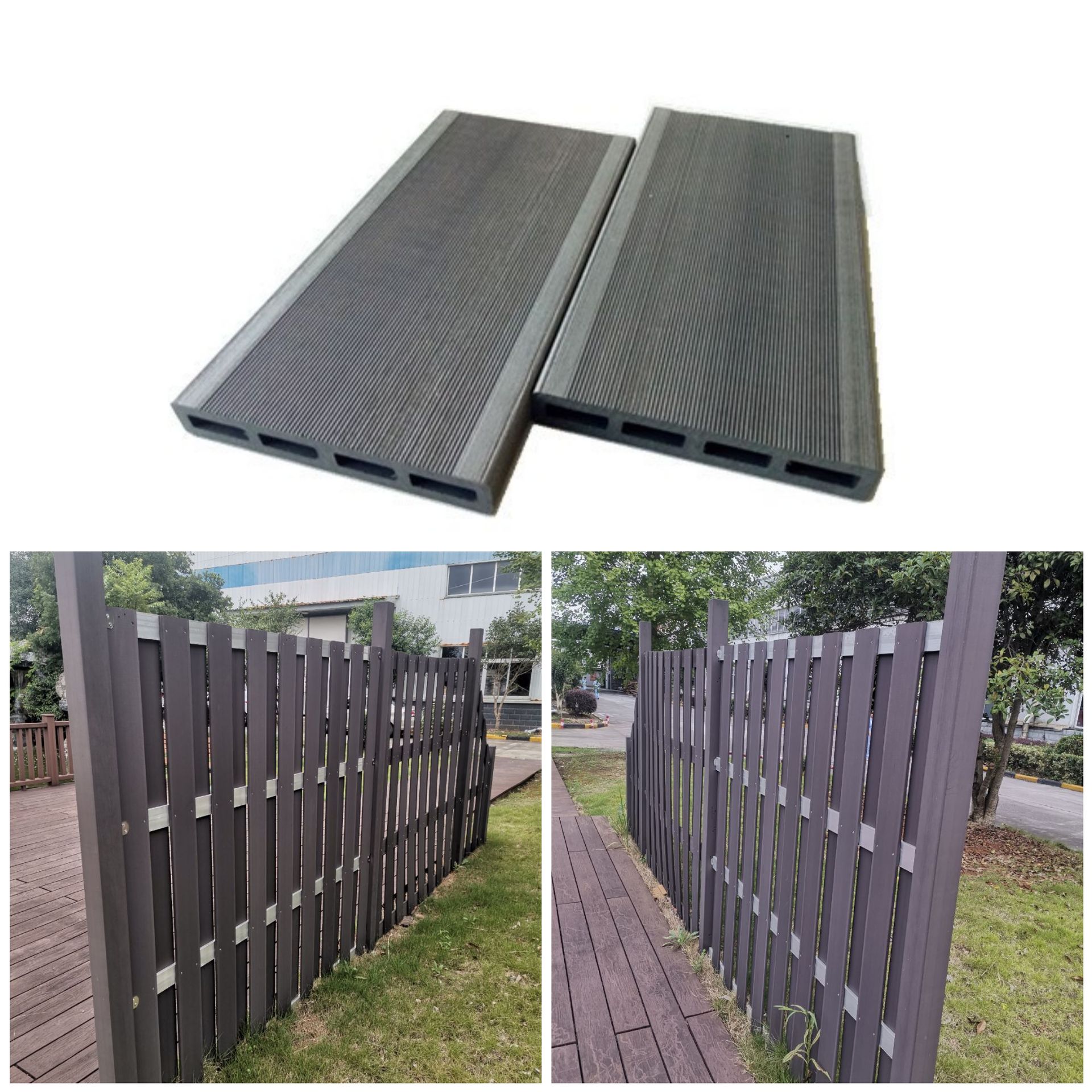 FUENTE Fábrica de madera de plástico 100*15 cerca de la cerca de madera piso de plástico al aire libre placa de decoración material impermeable antideslizante