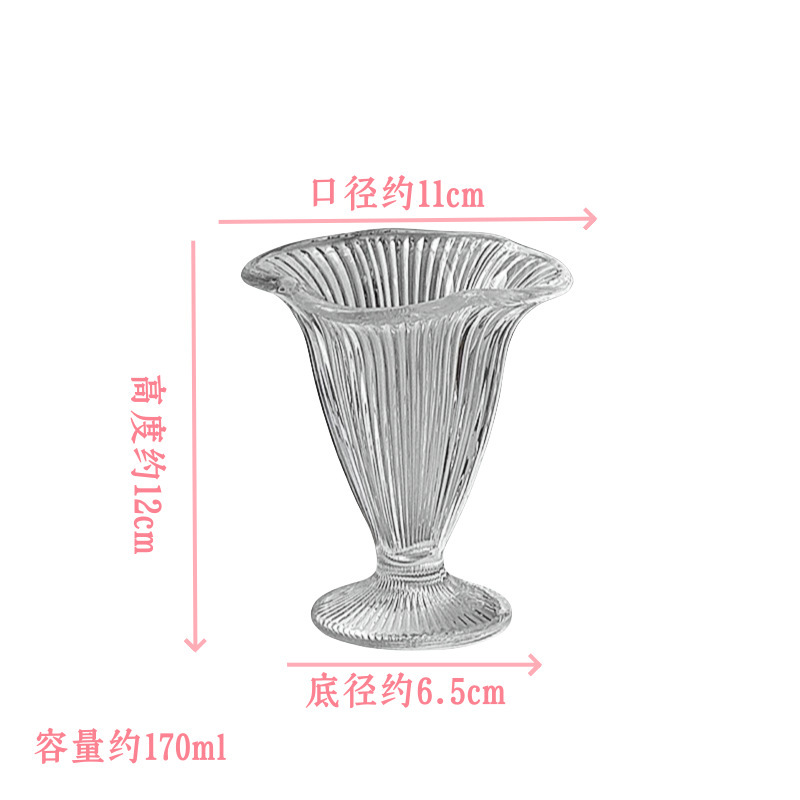 Simple ins viento taza Buffet helado postre pasha taza de helado irregular red bebida fría taza de pies cortos