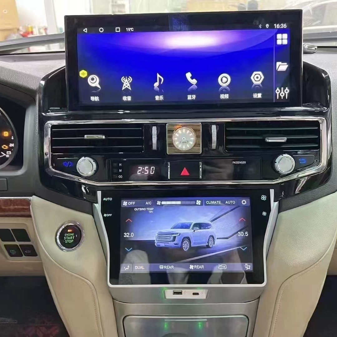 Подходит для Toyota Cruiser LC200 2008-2022 дисплей кондиционера LCD с сенсорным управлением высокого разрешения