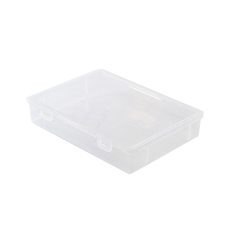 Caja de almacenamiento de certificado transparente de fábrica Certificado de hogar cuadrado marcador de plástico lápiz escritorio caja de almacenamiento de gran capacidad