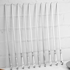 Thickened stainless steel material heat-insulated barbecue skewer barbecue tool set barbecue skewer BBQ barbecue needle meat skewer