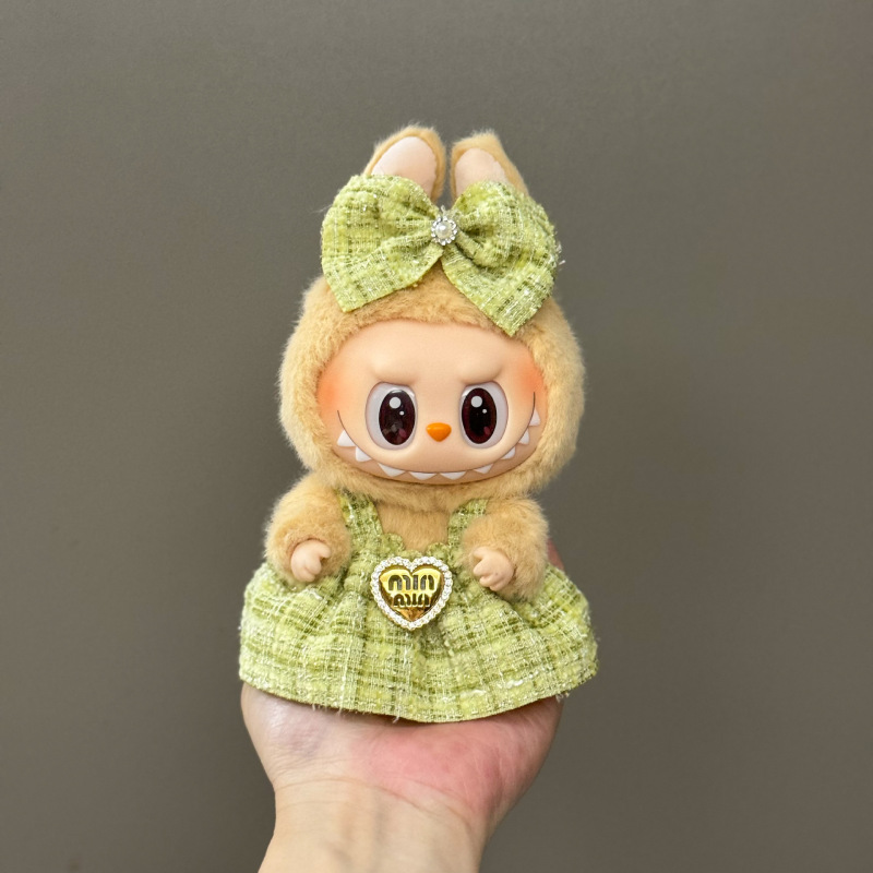 【衣類のみ】ラブブ labubu ベビー服 17cm ペンダント 1代目・2代目 ビニールぬいぐるみ 服セット|undefined