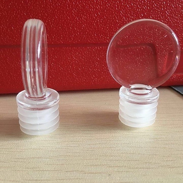 Acrylic wine bottle stopper.