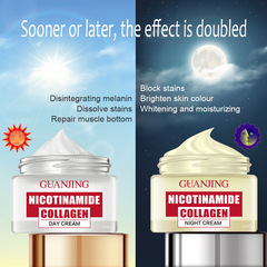 Cross-border Niacinamide Morning and Night Cream Set Hydrating and Brightening Face Cream Shrink Pores Skin Care Products Wholesale Face Cream
