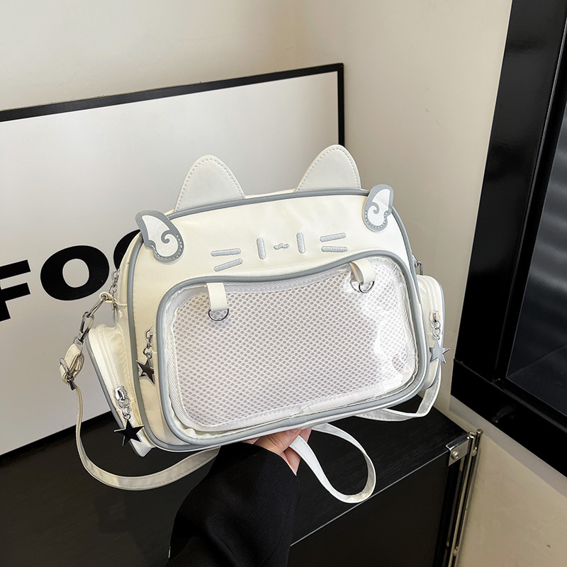 여자 가방 2024 새로운 배낭 신선한 달콤한 대용량 크로스 바디 가방 모든 경기 학생 귀여운 통증 가방