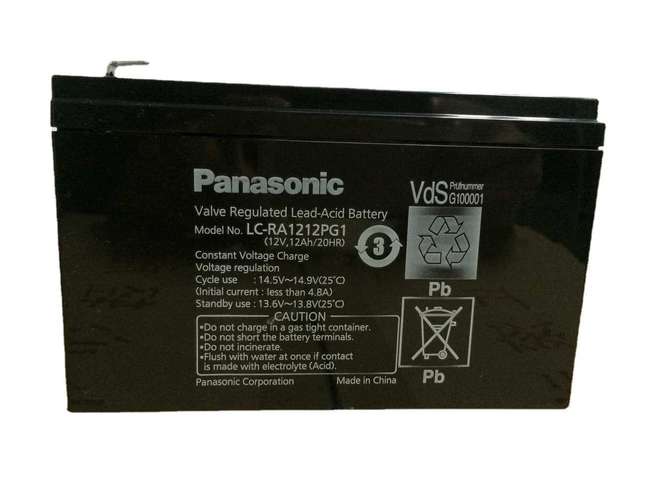 Панасоник аккумулятор LC-PA1212P1 свинцово-кислотный, обслуживание освобождено, 12В12Ач, система контроля доступа ИБП источник питания