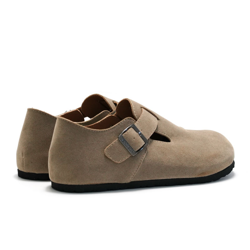 Ruizu New Spring Summer Women's Casual Men's Unisex Closed-Toe Water Cork Shoes Suede_voghion.com