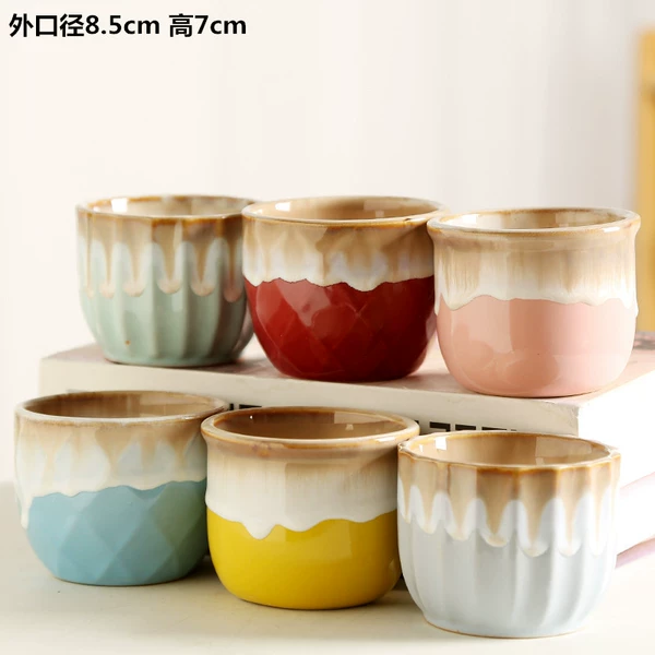 2543 Streaming glaze three six -color combination 6 combinations
