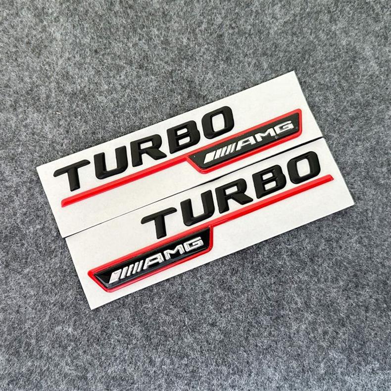 Suitable for Mercedes-Benz Amg Car Logo Turbo 4Matic+ Biturbo Fender Side Emblem Sticker