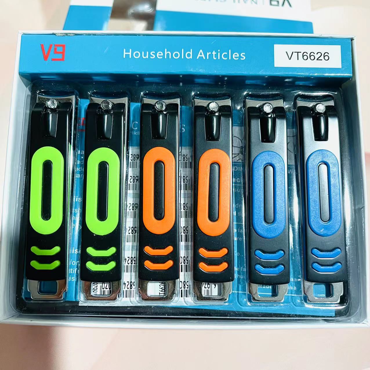 VT806-1D BoxeD Flat Nail Scissors Manicure Knife ADult HouseholD Flat Nail Clippers Manicure 2 Yuan Supply
