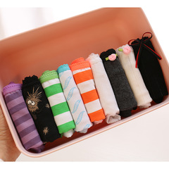 Women's underwear, girls' briefs, low-waist pure cotton, simple printed stripes, youth student cotton