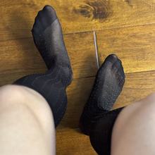 ZNINEG 素面星光小圆点波点原创系列 黑色 丝滑正装长筒男士丝袜