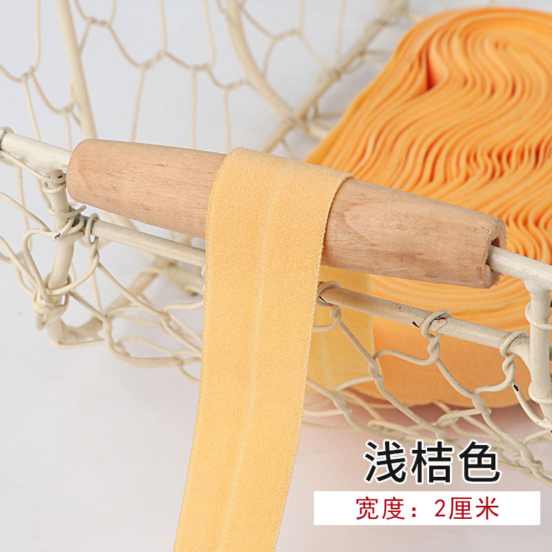 Tira de borde elástico de algodón accesorios de tela tira de borde de ropa de bebé cinta ropa interior banda elástica correa de tela plegable