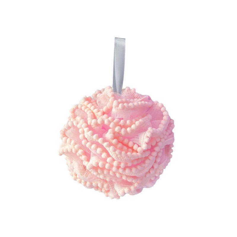bola de banho rosa
