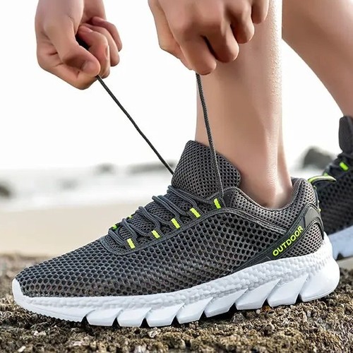 Men's 2025 Spring New Trend Couple's Hollow Shoes Outdoor Water Shoes Fashion Sandals Large Mesh Shoes