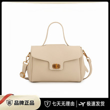 跨境工厂复古手提真皮小方包女时尚小众设计单肩包休闲百搭斜挎包