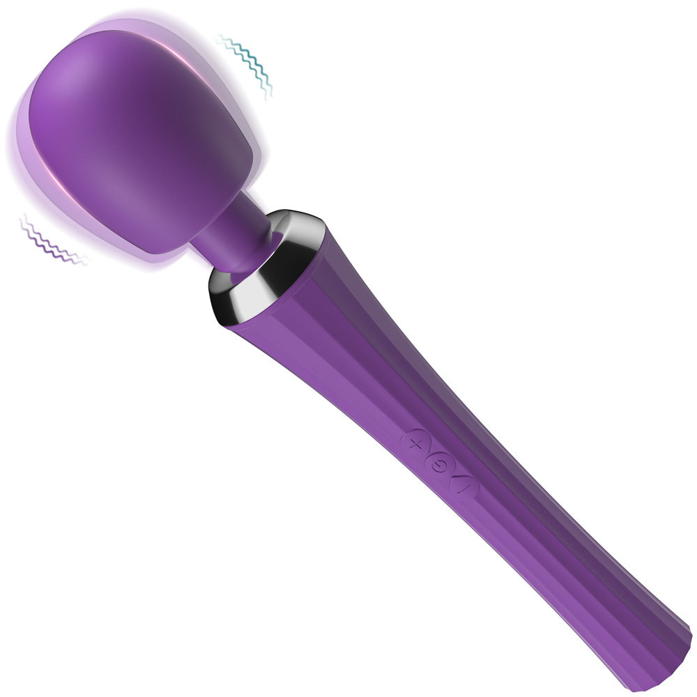 Powerful Silicone Vibrator, Rechargeable AV Wand for Women