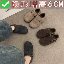 6cm�����߼ӽq����ЬŮ2025�ﶬë���ӱ�ů��Ьһ�_�Ż�ɫëëЬ