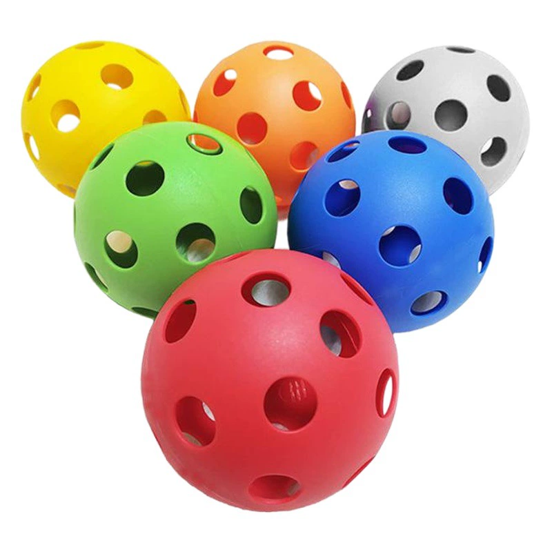 Мяч для гольфа и пиклбола с отверстиями для тренировок, может быть обработан и напечатан для трансграничной поставки