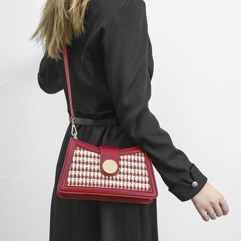 Red Women's Shoulder Bag For Wedding Elegant Evening Handbag_voghion.com