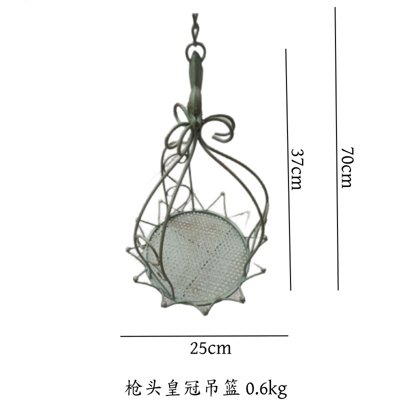 건 헤드 크라운 걸이 바구니 녹색 오래된