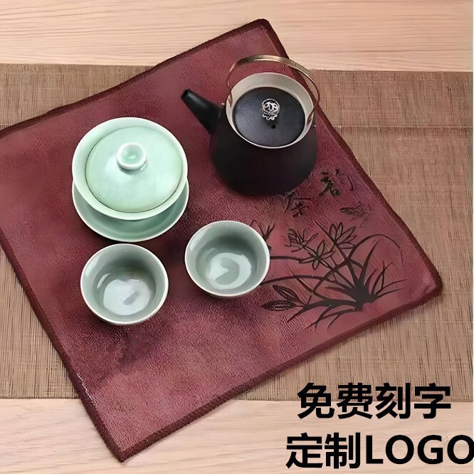 Kung Fu Tea Towel, High-End Tea Cloth, Absorbent and Thickeneded Tea Set Towel, Tea Table, Tea Table Cloth, Zen Rag Pad, Tea Table Accessories