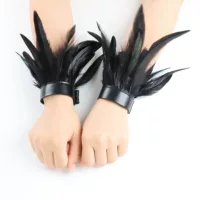 AliExpress европейские и американские горячие продажи Amazon браслет с перьями в готическом стиле украшение на Хэллоуин оптовая цена