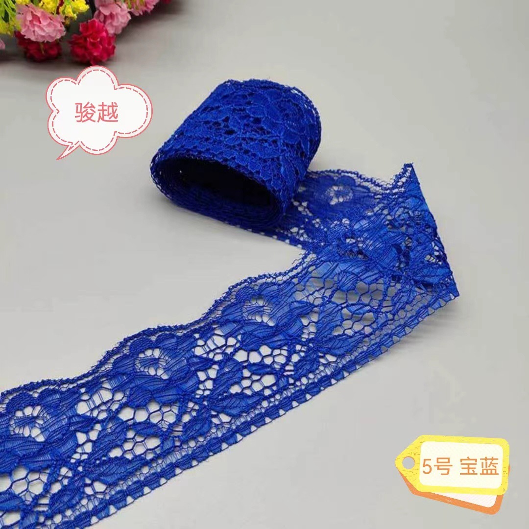 A largo plazo en stock 6cm 40 colores no elástico poliéster encaje Ropa Accesorios falda encaje 667 #