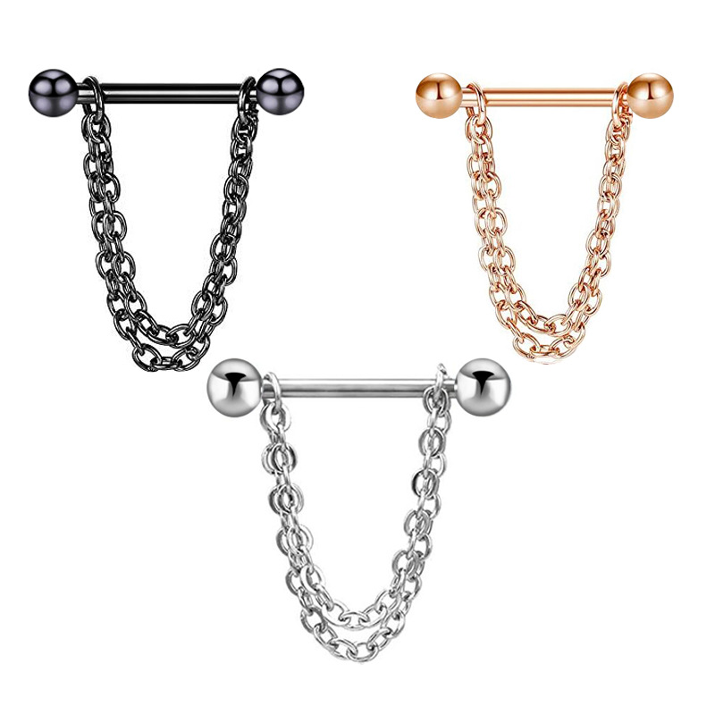 Labret piercing jewelry detail image