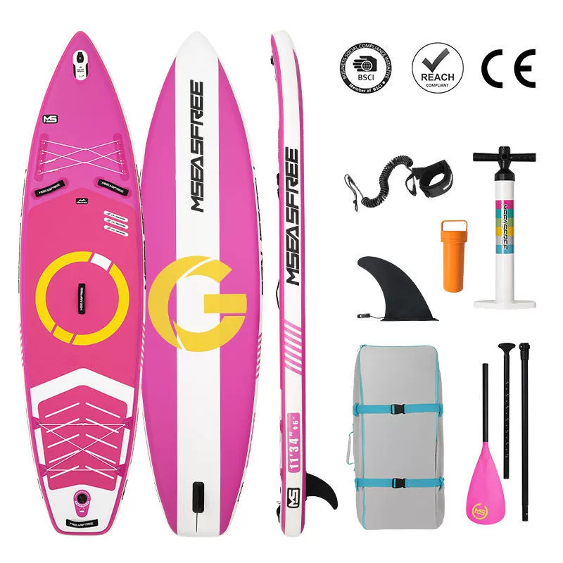 Inflatable stand‑up paddle board (Favorite) — thickened racing SUP, multiple designs, some sets include accessories